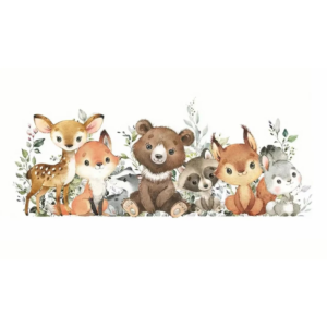 Sticker bébé Animaux Forêt