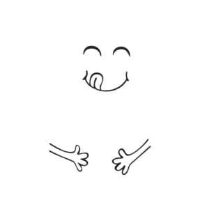 Sticker cuisine Smiley Gros Ventre