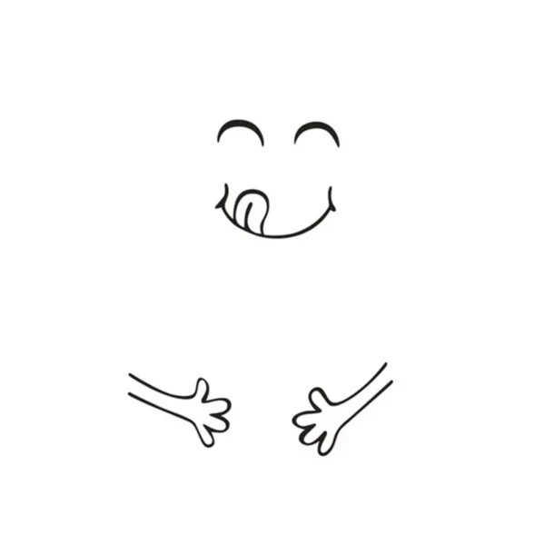 Sticker cuisine Smiley Gros Ventre