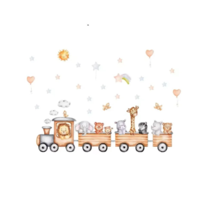 Stickers bébé Locomotive Animaux
