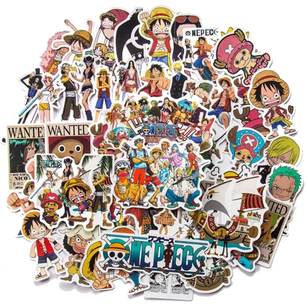 50 mini stickers One Piece