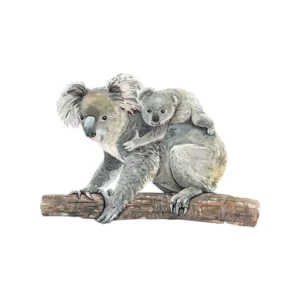 Sticker Maman et bébé koala