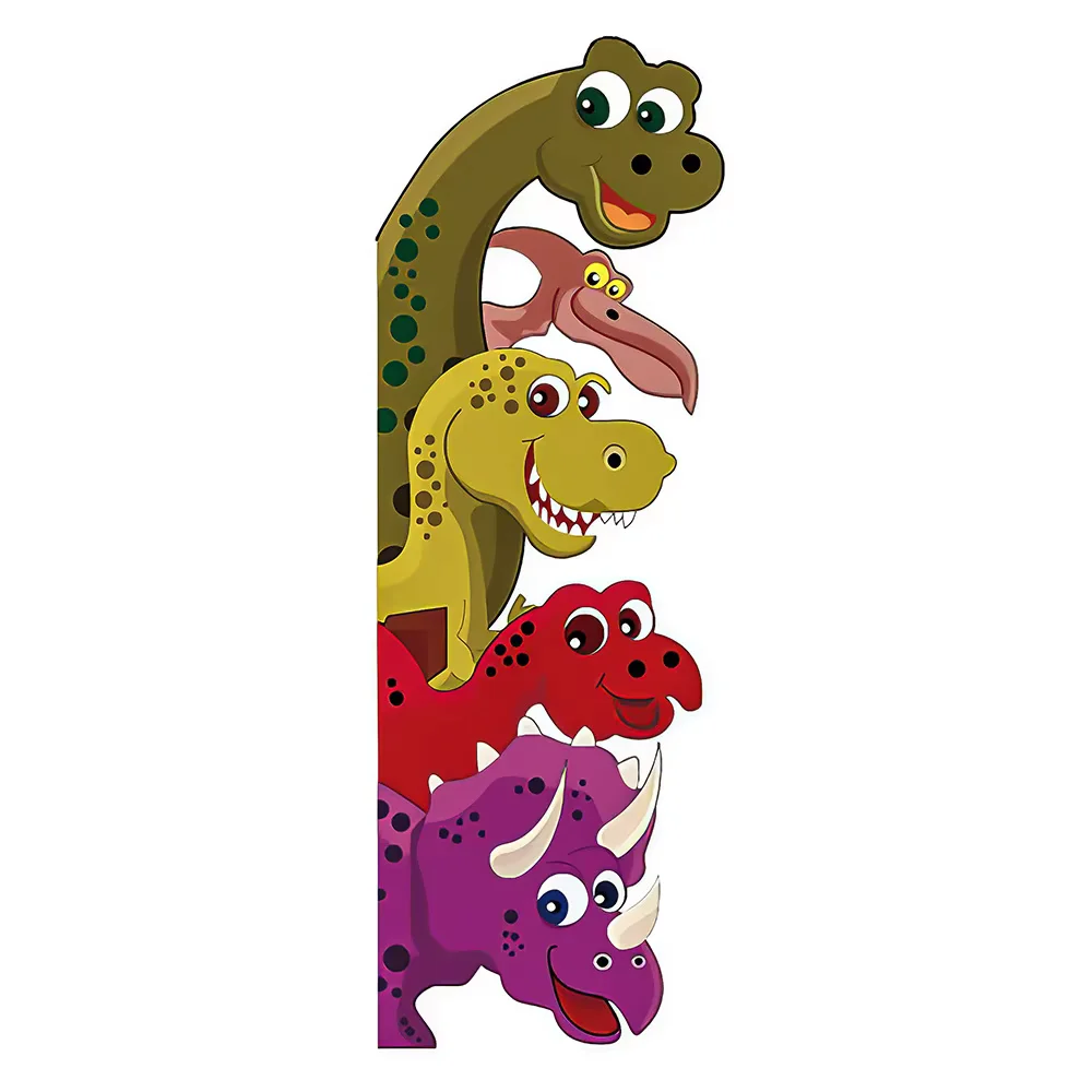 Sticker enfant Dinosaures colorés - Droite