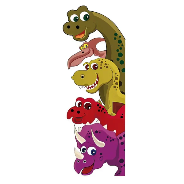Sticker enfant Dinosaures colorés - Gauche