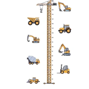 Sticker toise Grue et engins
