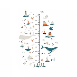 Sticker toise Monde marin