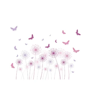Stickers Pissenlits et papillons