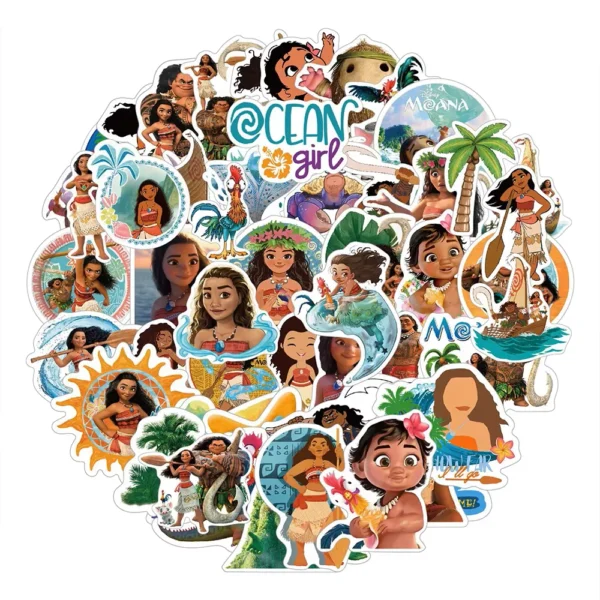 50 mini stickers Vaiana