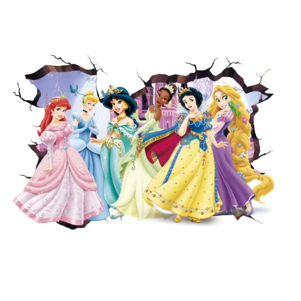 Sticker 3D Princesses Disney