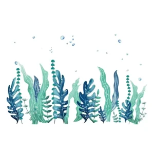 Sticker Algues marines et bulles