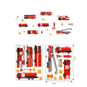 Stickers garçon Camions de pompiers