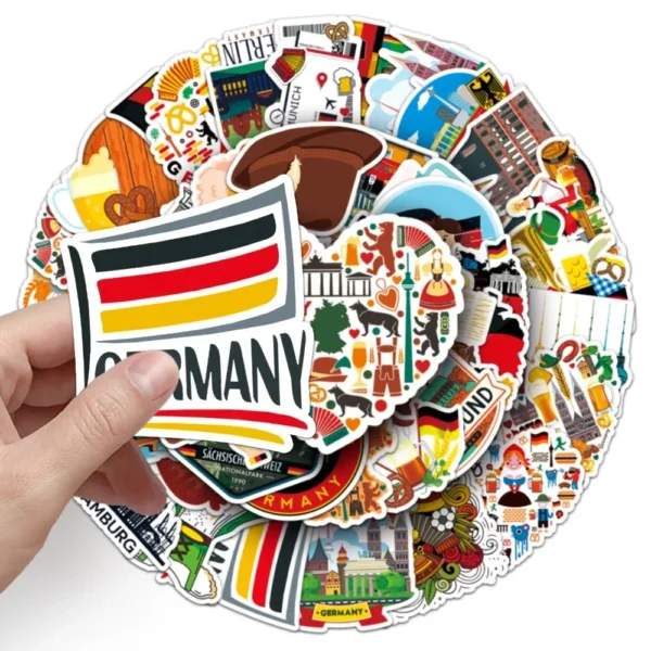50 mini stickers Allemagne