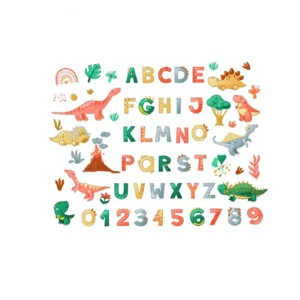 Stickers Alphabet Dinosaures