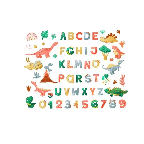 Stickers Alphabet Dinosaures