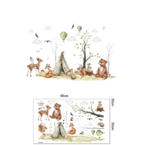 Sticker enfant Animaux des bois