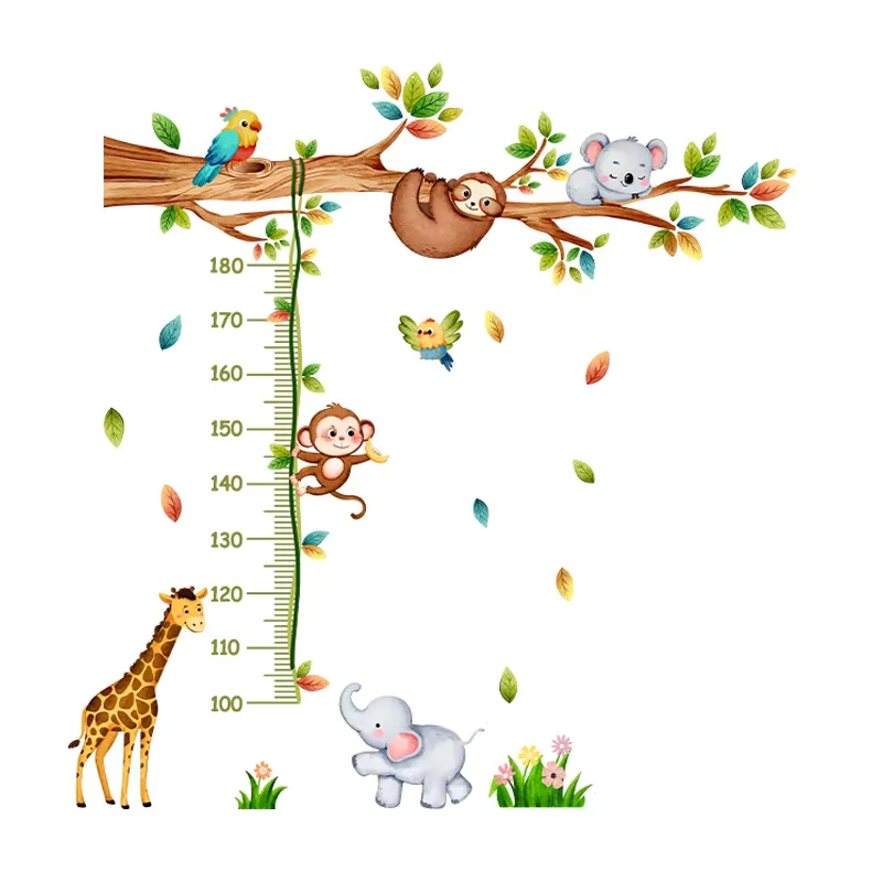 Sticker toise Animaux mignons