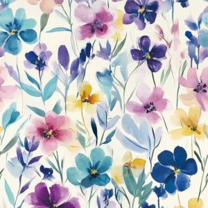 Papier peint autocollant Fleurs aquarelle