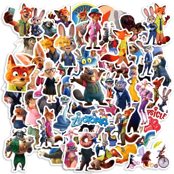 50 mini stickers Zootopie